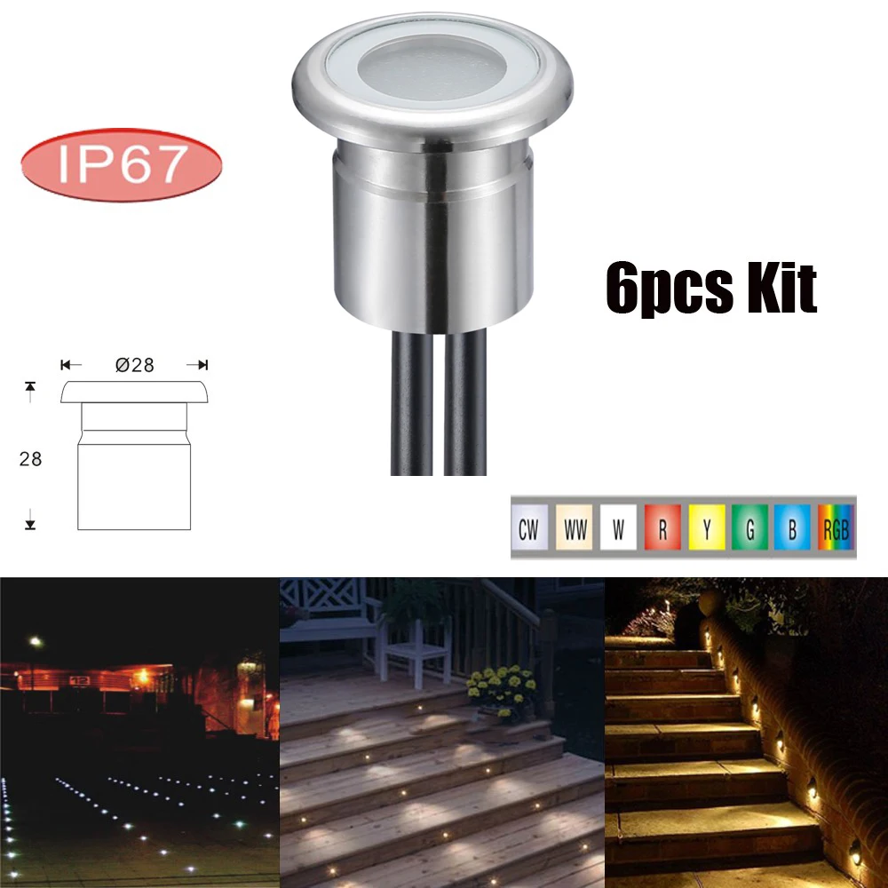 6pcs/Lots Round Stainless Steel Modern Outdoor Floor Lamp LED Recessed LED Inground Garden Lighting IP67 DC12V 0.8W
6pcs/Lots Round Stainless Steel Modern Outdoor Floor Lamp LED Recessed LED Inground Garden Lighting IP67 DC12V 0.8W