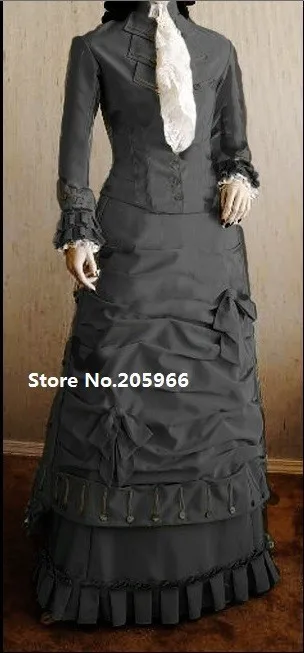 Free Shipping SASS 1877 Victorian Natural Form Grey Taffeta Bustle Day Dress Costume/Event Costume/Function Costume
Free Shipping SASS 1877 Victorian Natural Form Grey Taffeta Bustle Day Dress Costume/Event Costume/Function Costume