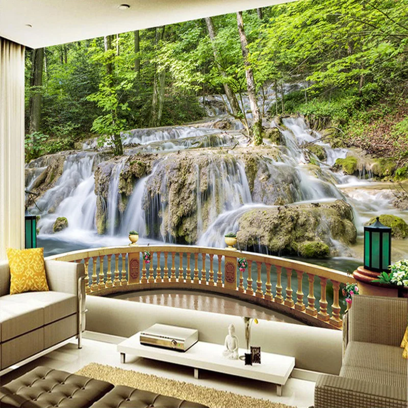 Chinese Wallpaper Waterfall Forest Landscape Nature 3D Mural Living Room TV Backdrop Wallpaper Green Eye Home Decor Papier Peint
Chinese Wallpaper Waterfall Forest Landscape Nature 3D Mural Living Room TV Backdrop Wallpaper Green Eye Home Decor Papier Peint