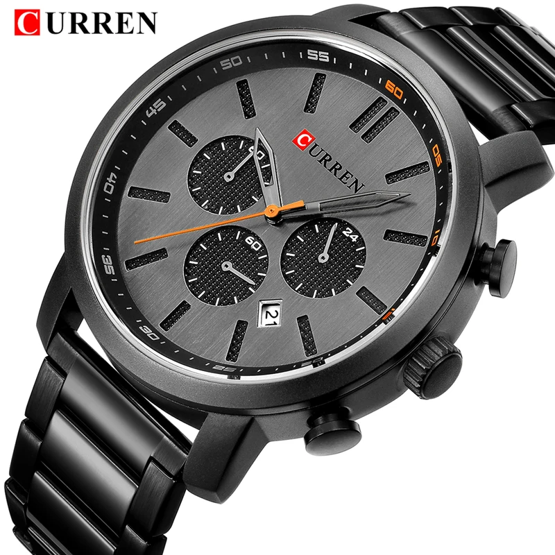 Top Luxury Brand CURREN Men's Sports Business Watch Men's Stainless Steel Quartz Watch Men's waterproof clock Relogio Masculino
Top Luxury Brand CURREN Men's Sports Business Watch Men's Stainless Steel Quartz Watch Men's waterproof clock Relogio Masculino