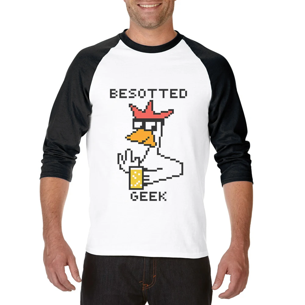 New Fashion T Shirt Men Design O-Neck Clothing Creative Geek Print Mens Casual Cotton 3/4 Raglan Sleeve Tshirt Male Tees Shirts
New Fashion T Shirt Men Design O-Neck Clothing Creative Geek Print Mens Casual Cotton 3/4 Raglan Sleeve Tshirt Male Tees Shirts