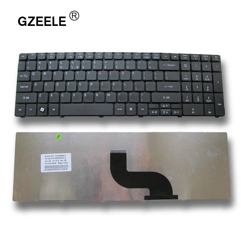 Новая английская клавиатура для ноутбука GZEELE Packard Bell MS2290 TM81 TK37 TK81 TK83 TK85 TX86 TK87 TM05