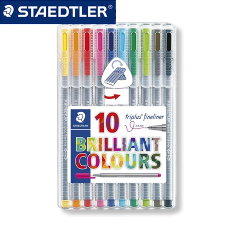 STAEDTLER 334 SB10 цветные гелевые фотомаркеры для искусства, школьные офисные принадлежности, 0,3 мм тонкие ручки, канцелярские ручки
STAEDTLER 334 SB10 цветные гелевые фотомаркеры для искусства, школьные офисные принадлежности, 0,3 мм тонкие ручки, канцелярские ручки