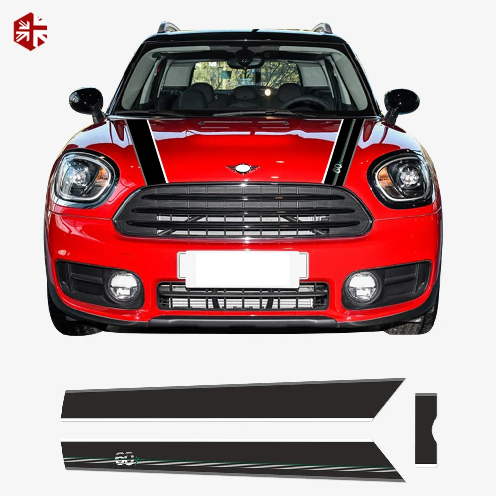 60th Anniversary Car Hood Bonnet Stripe Trunk Engine Cover Rear Graphics Vinyl Decal Sticker For MINI Countryman F60 Accessories
60th Anniversary Car Hood Bonnet Stripe Trunk Engine Cover Rear Graphics Vinyl Decal Sticker For MINI Countryman F60 Accessories