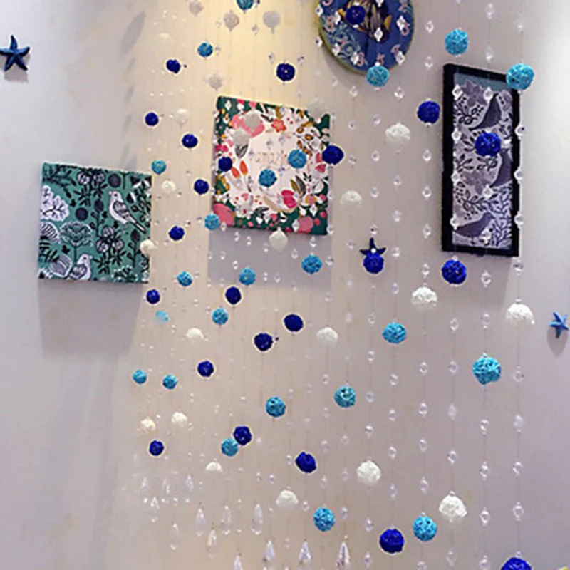 DIY Rattan Ball Crystal Bead Curtain Decorative Door Curtains Beads Room Divider Window Shutters Roller Door Passage Backdrop
DIY Rattan Ball Crystal Bead Curtain Decorative Door Curtains Beads Room Divider Window Shutters Roller Door Passage Backdrop