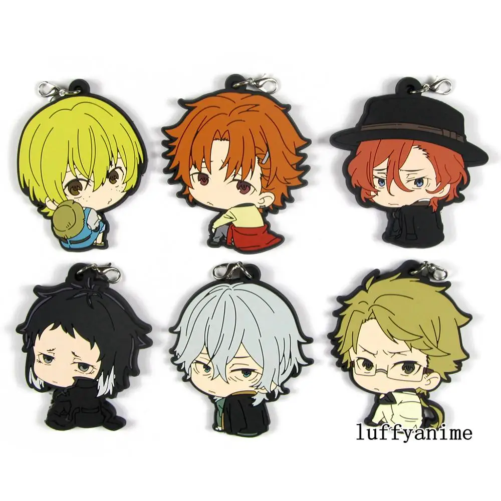 Bungo Stray Dogs Rubber pendant Mascot Nakahara Chuya Miyazawa Kenji Fukuzawa Yukichi Tanizaki Jun-ichirou Phone strap Keychain
Bungo Stray Dogs Rubber pendant Mascot Nakahara Chuya Miyazawa Kenji Fukuzawa Yukichi Tanizaki Jun-ichirou Phone strap Keychain
