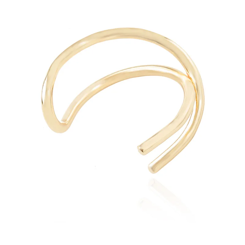 European simple clip earrings for women made by alloy 3 colors not fade Fashion Twisted female party gift | Украшения и