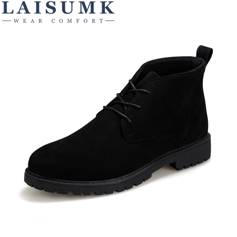 LAISUMK Autumn Lace-Up Men'S Wear Resistant Martin Boots Man Casual Boots Fashion Suede Shoes Males Europe And America Flats
LAISUMK Autumn Lace-Up Men'S Wear Resistant Martin Boots Man Casual Boots Fashion Suede Shoes Males Europe And America Flats
