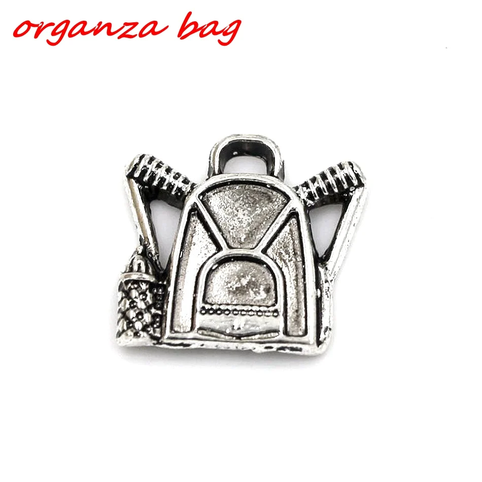 12Pcs Antique Silver Alloy Backpack Pendants For DIY Jewelry Making 16.5*17mm Nm189
12Pcs Antique Silver Alloy Backpack Pendants For DIY Jewelry Making 16.5*17mm Nm189