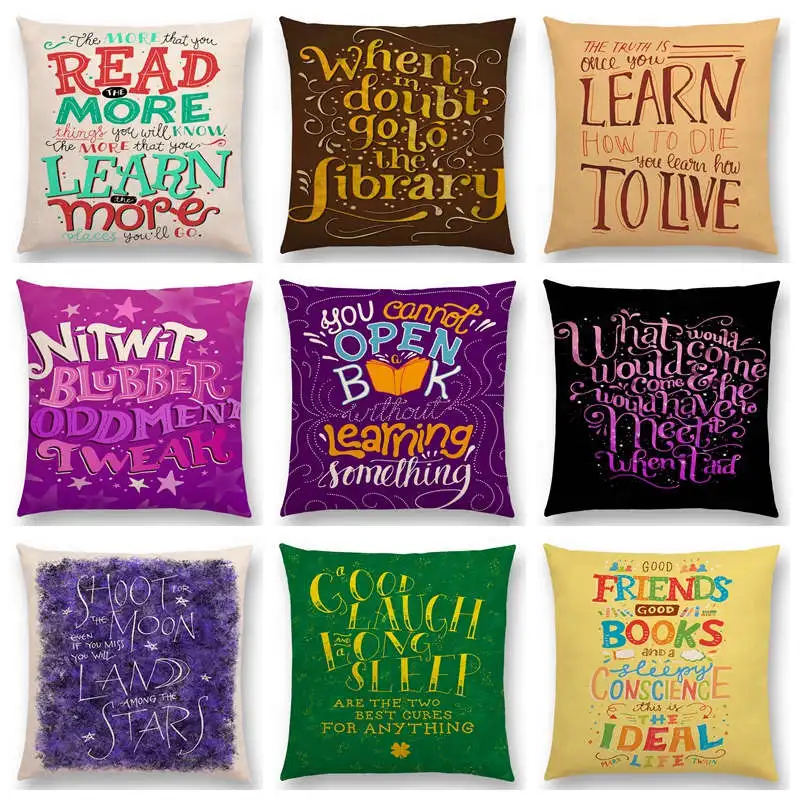 Colorful Decorative Letters Meaningful Saying Gorgeous Words Books Love Dream Short Sentences Cushion Cover Sofa Pillow Case
Colorful Decorative Letters Meaningful Saying Gorgeous Words Books Love Dream Short Sentences Cushion Cover Sofa Pillow Case