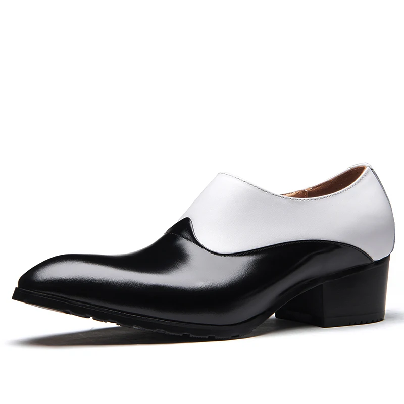 Genuine Leather Formal Dress Men's Pointed Toe shoes Handmade 5cm High Heels Man Wedding Party Shoes
Genuine Leather Formal Dress Men's Pointed Toe shoes Handmade 5cm High Heels Man Wedding Party Shoes