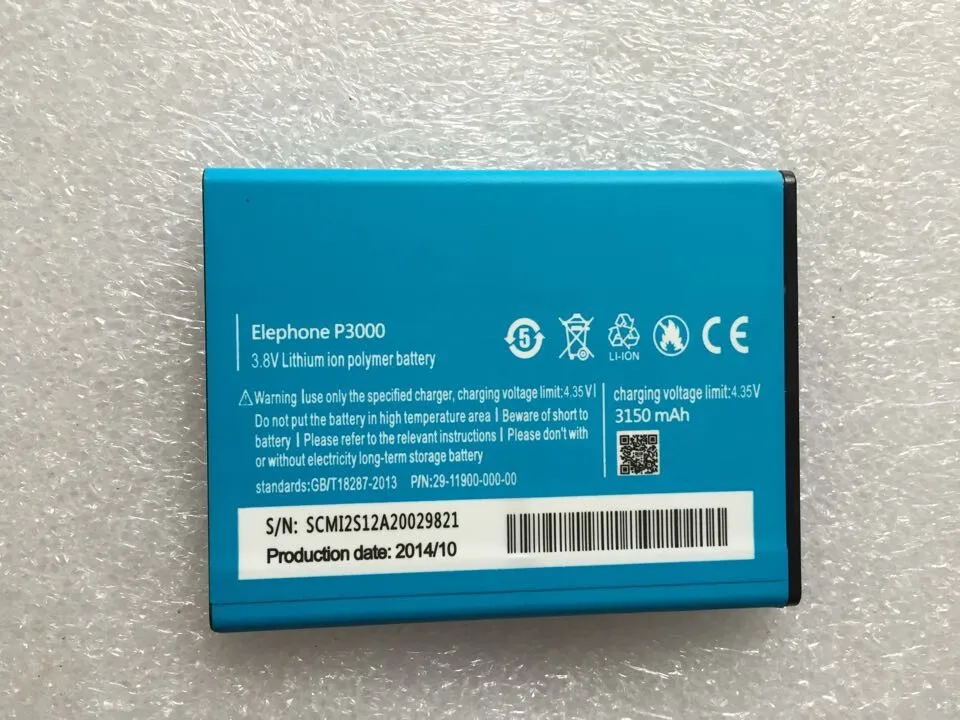 Elephone P3000 Battery Original Large Capacity 3150mAh Li-ion Battery Replacement For Elephone P3000+ P3000S Smart Phone
Elephone P3000 Battery Original Large Capacity 3150mAh Li-ion Battery Replacement For Elephone P3000+ P3000S Smart Phone