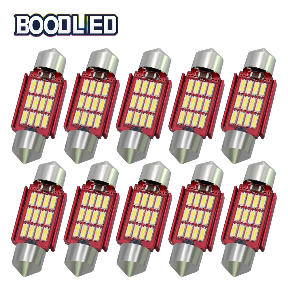 31mm 36mm 39mm 41mm C5W C10W LED CANBUS NO Error 10/12 SMD 4014 LED Festoon Light White 12V For Car Dome License Plate Lights
31mm 36mm 39mm 41mm C5W C10W LED CANBUS NO Error 10/12 SMD 4014 LED Festoon Light White 12V For Car Dome License Plate Lights