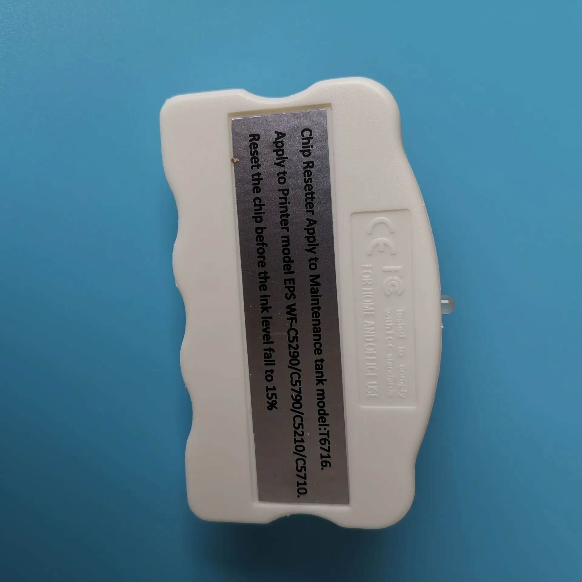 chip resetter for T6716 maintenance tank for epson wf-C5290 WF-C5790 WF-C5210 WF-C5710 printer
chip resetter for T6716 maintenance tank for epson wf-C5290 WF-C5790 WF-C5210 WF-C5710 printer