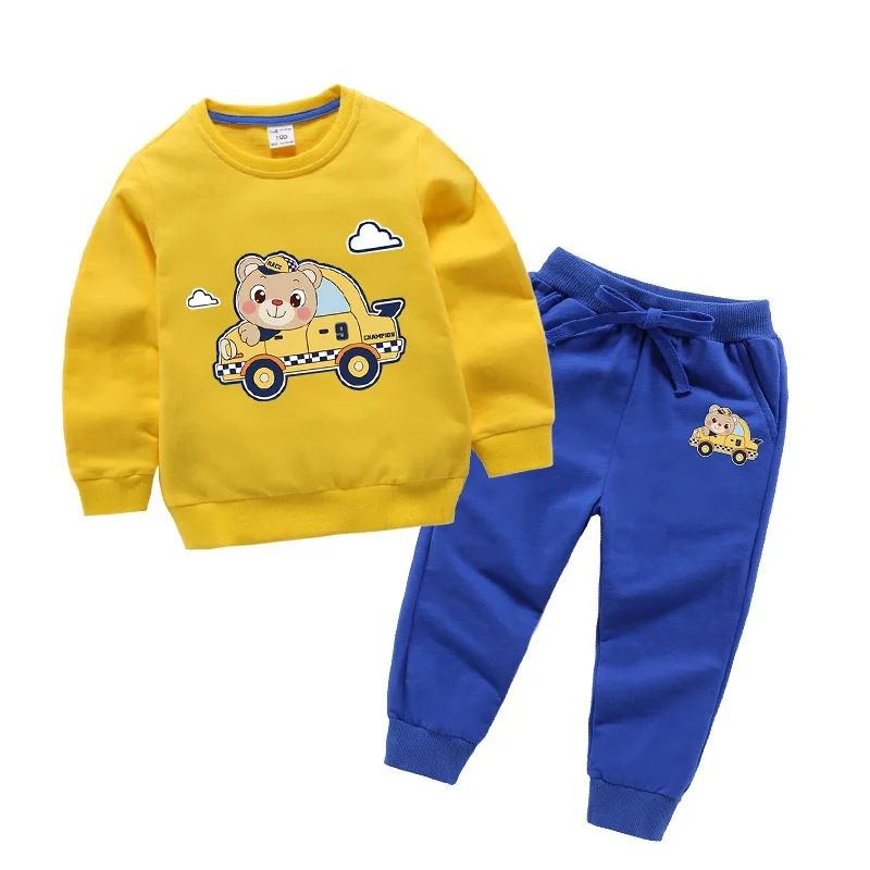 Children's wear girls 'suits Spring and Autumn season pure cotton cap long sleeve + trousers Boy sports suit two-piece set
Children's wear girls 'suits Spring and Autumn season pure cotton cap long sleeve + trousers Boy sports suit two-piece set