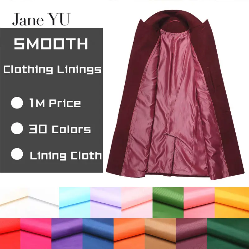 JaneYU Pure Color Lining Cloth Hand Made Diy Suit Woolen Cashmere Coat Inside cloth And Lining Fabric
JaneYU Pure Color Lining Cloth Hand Made Diy Suit Woolen Cashmere Coat Inside cloth And Lining Fabric