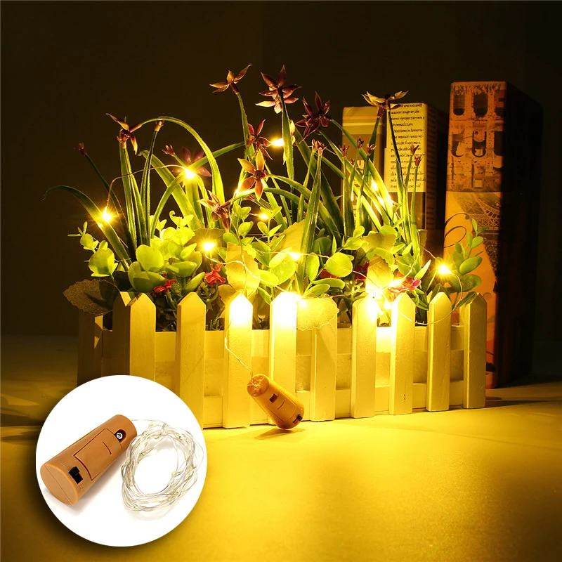2M LED Garland Copper Wire Cork String Fairy Lights for Glass Craft Bottle For Valentines/Christmas/New Year/Wedding/Party Decor
2M LED Garland Copper Wire Cork String Fairy Lights for Glass Craft Bottle For Valentines/Christmas/New Year/Wedding/Party Decor