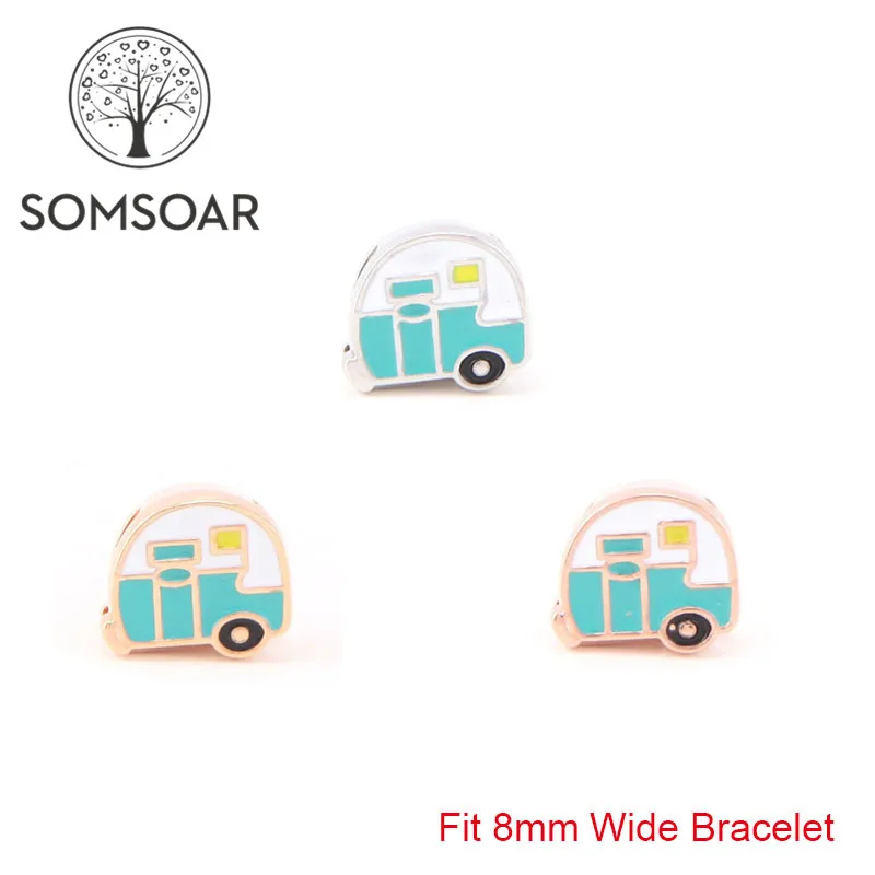 Somsoar Jewelry Cute School Bus DIY Slide Charms fit 8mm Wide Leather Wrap Bracelet Wristband for Toddler/Women 10pcs/lot
Somsoar Jewelry Cute School Bus DIY Slide Charms fit 8mm Wide Leather Wrap Bracelet Wristband for Toddler/Women 10pcs/lot
