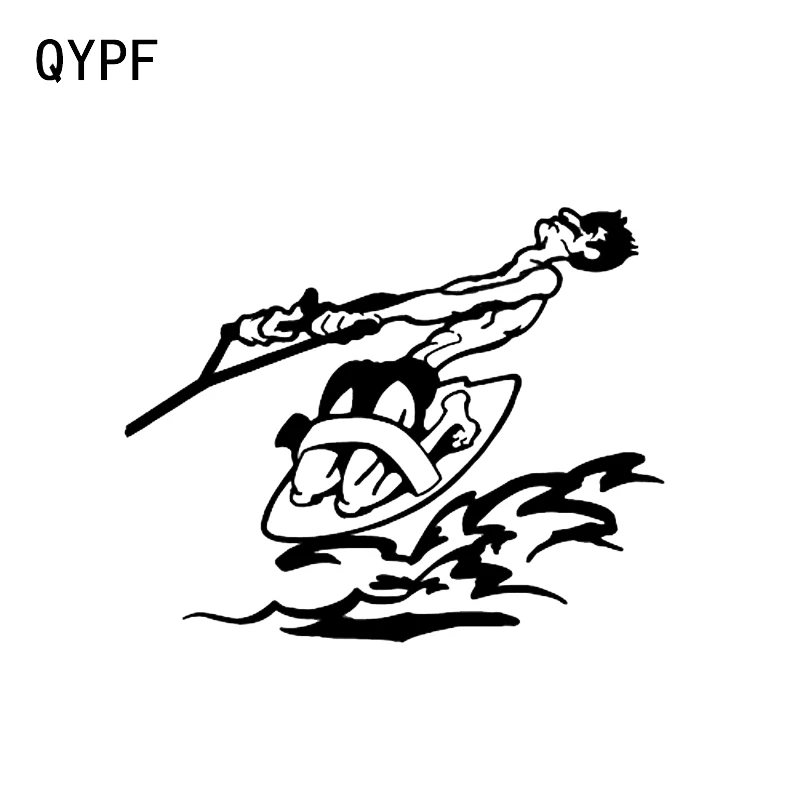 

QYPF 16,6*13,4 см, самый крутой декор для серфинга, автомобильная наклейка, экстремальное движение, виниловая фотография