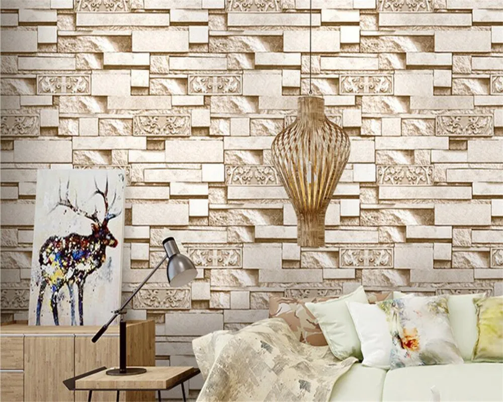 beibehang 3D imitation brick wallpaper coffee restaurant clothing store Clothing store carved brick photo 3d wallpaper roll
beibehang 3D imitation brick wallpaper coffee restaurant clothing store Clothing store carved brick photo 3d wallpaper roll
