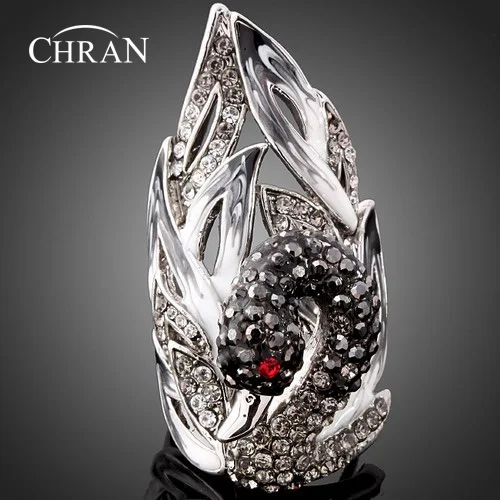 CHRAN Charm Swan Shaped Ladies Ring Jewelry Sparkling Austrian Crystal Rhodium Plated Rings for Women
CHRAN Charm Swan Shaped Ladies Ring Jewelry Sparkling Austrian Crystal Rhodium Plated Rings for Women