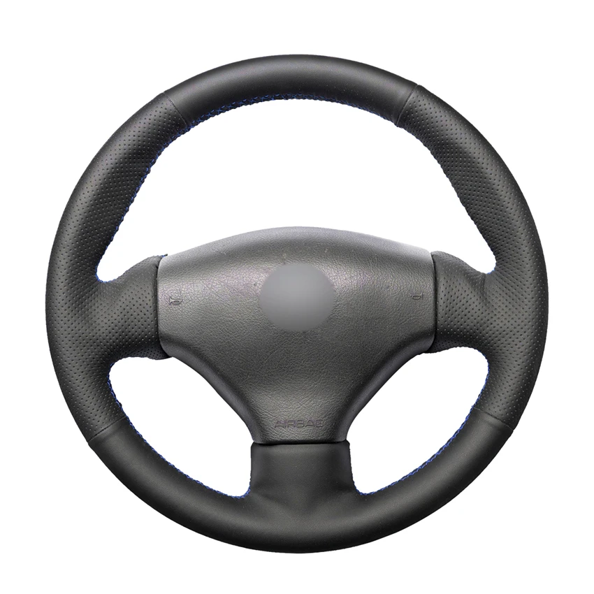Hand-stitched Black PU Leather Artificial Leather Steering Wheel Covers Wrap for Peugeot 206 1998-2005 206 SW 2003-2005 206 CC
Hand-stitched Black PU Leather Artificial Leather Steering Wheel Covers Wrap for Peugeot 206 1998-2005 206 SW 2003-2005 206 CC