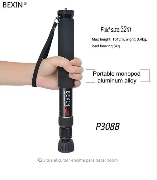 BEXIN portable aluminum alloy professional adjustable handheld monopod for camera dslr phone video camera
BEXIN portable aluminum alloy professional adjustable handheld monopod for camera dslr phone video camera