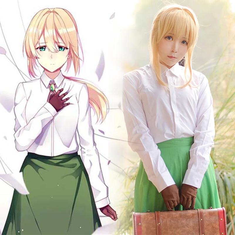 Белая Блузка фиолетовый Evergarden Heroine с длинным рукавом + зеленая Фотосессия на заказ
Белая Блузка фиолетовый Evergarden Heroine с длинным рукавом + зеленая Фотосессия на заказ