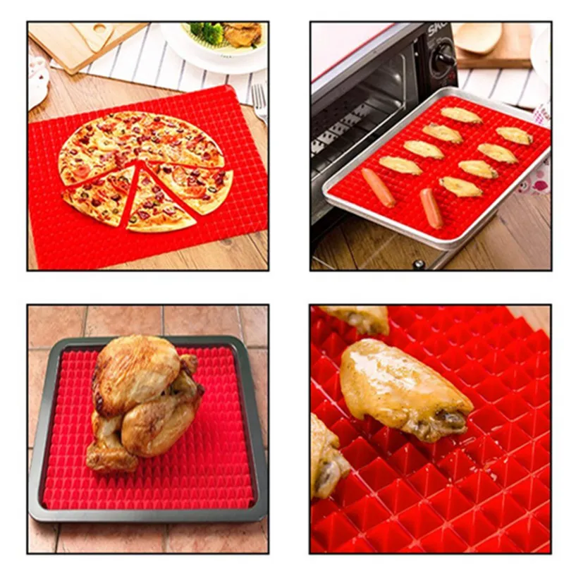 Practical Nonstick Pan Pad Pyramid Silicone Baking Mat BBQ Cooking Mat Kitchen tools Bakeware Gadgets Oven Baking Tray Mat
Practical Nonstick Pan Pad Pyramid Silicone Baking Mat BBQ Cooking Mat Kitchen tools Bakeware Gadgets Oven Baking Tray Mat