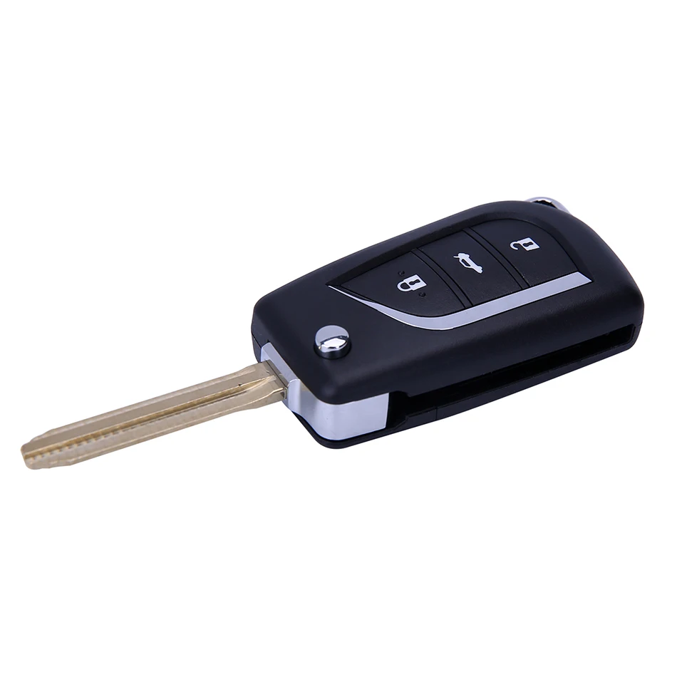 DJBFANDEA New 3 Buttons Car Flip Folding Key Shell Blank Remote Fob Case For Toyota Corolla EX New VIOS Key Toy43 Blade
DJBFANDEA New 3 Buttons Car Flip Folding Key Shell Blank Remote Fob Case For Toyota Corolla EX New VIOS Key Toy43 Blade
