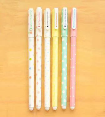 6pcs/set 0.38mm Colorful Polka Dot Gel pen Set as School Office Writing Pen , Wave Point Pen , Dot Colored Gel Pen
6pcs/set 0.38mm Colorful Polka Dot Gel pen Set as School Office Writing Pen , Wave Point Pen , Dot Colored Gel Pen