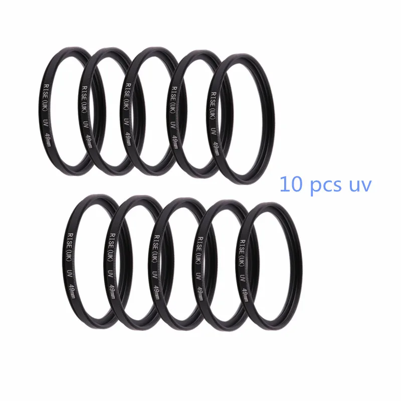 10 PCS Camera Filter 49mm/52mm/55mm/ 58mm/62mm/ 67mm/72mm/ 77mm/ 82mm UV Filter For Canon Nikon DSLR Camera Lens
10 PCS Camera Filter 49mm/52mm/55mm/ 58mm/62mm/ 67mm/72mm/ 77mm/ 82mm UV Filter For Canon Nikon DSLR Camera Lens