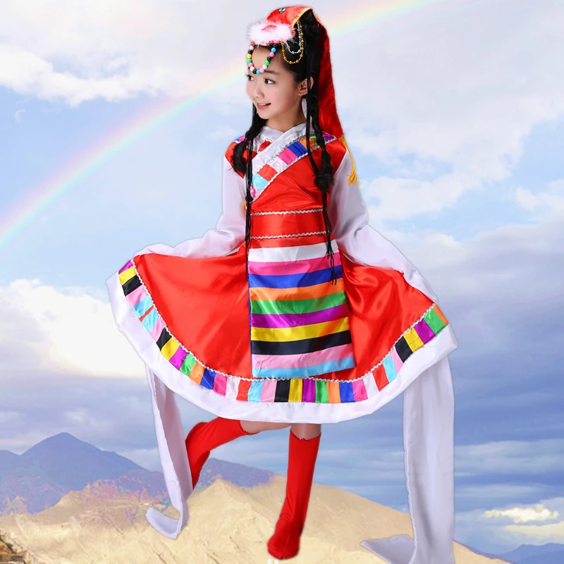 The New Tibetan Dance Tibetan Clothing Costumes Ethnic Water Sleeves Dance Clothing Girls Traditional Tibetan Dance Costumes
The New Tibetan Dance Tibetan Clothing Costumes Ethnic Water Sleeves Dance Clothing Girls Traditional Tibetan Dance Costumes
