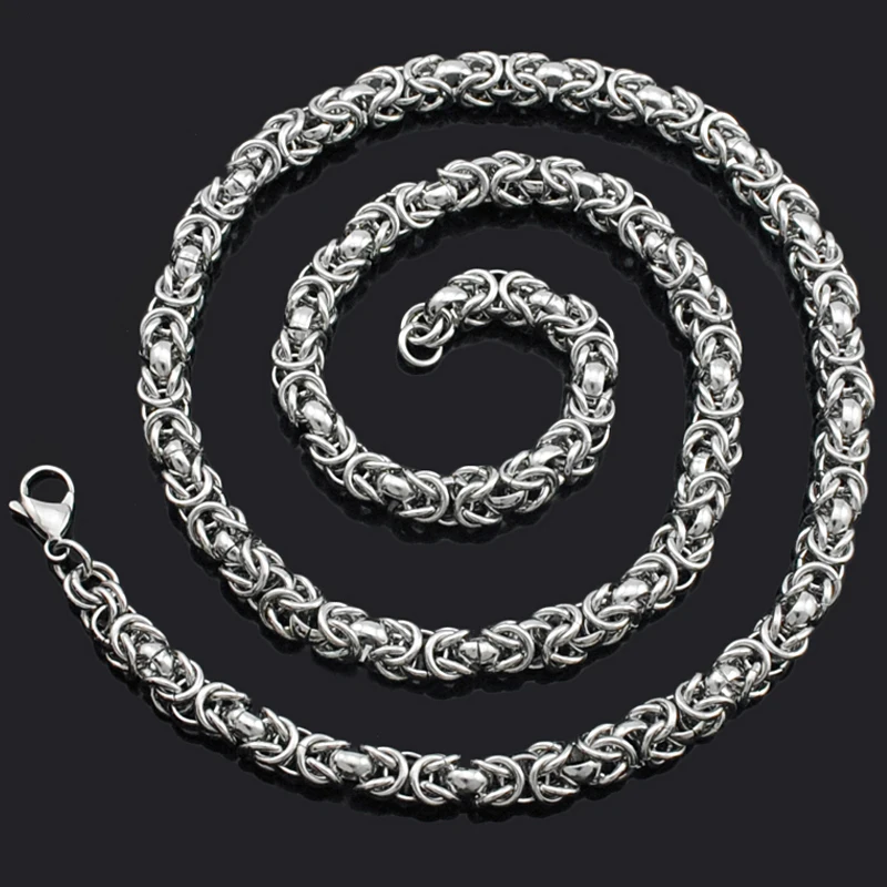 CHIMDOU Stainless Steel Vintage Byzantine Link Silver Color Necklaces Mens Chain Boy Wholesale Jewelry
CHIMDOU Stainless Steel Vintage Byzantine Link Silver Color Necklaces Mens Chain Boy Wholesale Jewelry