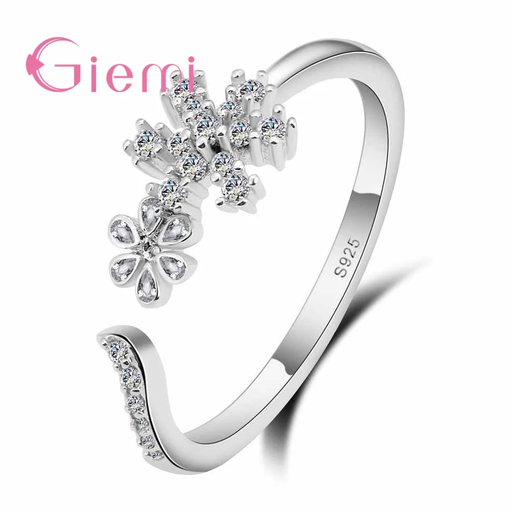 Women Femme Romantic Finger Jewelry Gift Gorgeous Clear Zircon Flower Ring High-Grade 925 Sterling Silver Anel
Women Femme Romantic Finger Jewelry Gift Gorgeous Clear Zircon Flower Ring High-Grade 925 Sterling Silver Anel