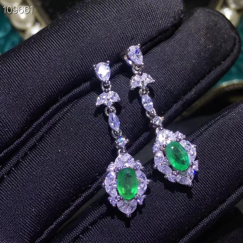 Fashion Lovely water drop S925 silver natural green emerald gem drop earrings natural gemstone women birthday party gift jewelry
Fashion Lovely water drop S925 silver natural green emerald gem drop earrings natural gemstone women birthday party gift jewelry