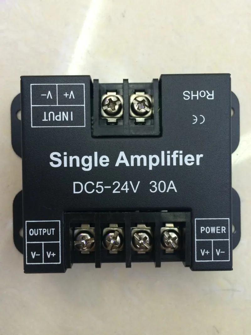 NEW2022 DC 12-24V 30A Single Color Data Repeater Signal Amplifier Aluminum Case for SMD 3528 5050 5630 2835 LED Strip Lights
NEW2022 DC 12-24V 30A Single Color Data Repeater Signal Amplifier Aluminum Case for SMD 3528 5050 5630 2835 LED Strip Lights