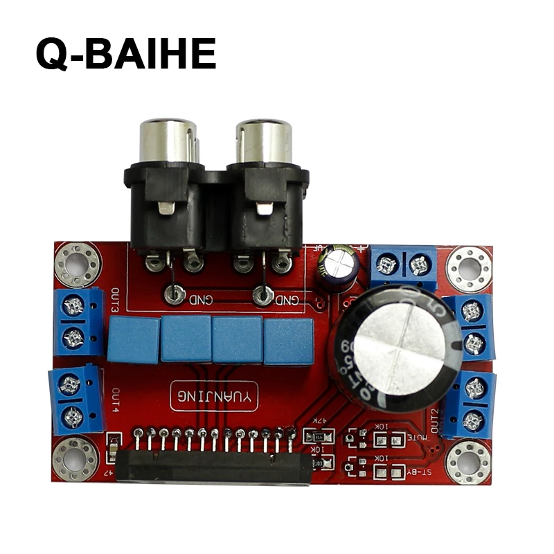 Finished TDA7850 4X50W HiFi 4 Channel Car Audio Amplifier Board 12V AV Interface DIY AMP Board
Finished TDA7850 4X50W HiFi 4 Channel Car Audio Amplifier Board 12V AV Interface DIY AMP Board
