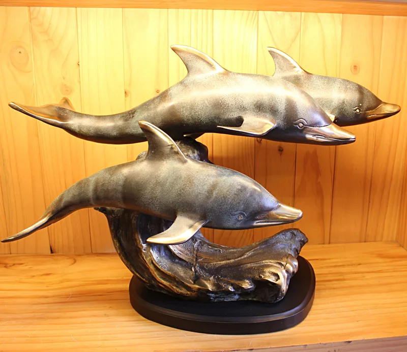 Three dolphins bronze statue Home Furnishing crafts bronze art world copperroomcraft Art Statue Home decoration
Three dolphins bronze statue Home Furnishing crafts bronze art world copperroomcraft Art Statue Home decoration