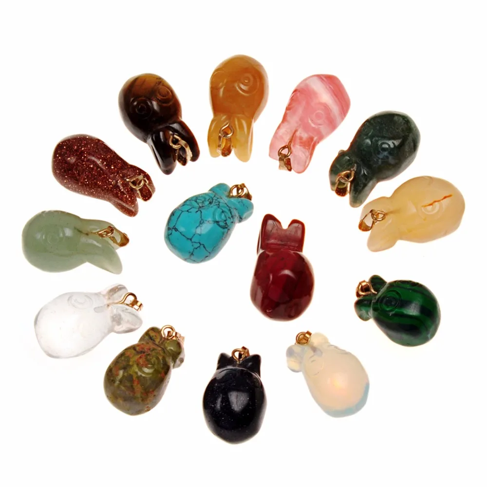 6Pcs Stone Healing Crystal Cute Animal Hand Carved Opalite Pink Quartz Pendant Bunny Rabbit Figurine Pocket Gift Random Colors
6Pcs Stone Healing Crystal Cute Animal Hand Carved Opalite Pink Quartz Pendant Bunny Rabbit Figurine Pocket Gift Random Colors