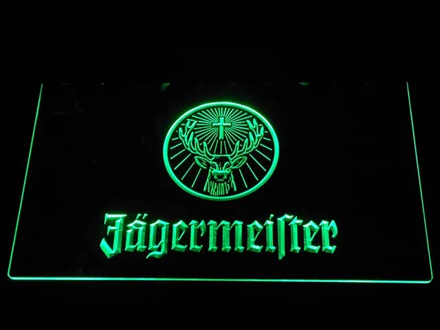 Светодиодный неоновый светильник a288 Jagermeister с головой оленя|sign|sign ledsign neon |