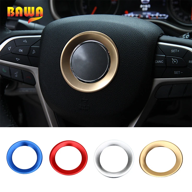 BAWA Interior Mouldings for Jeep Cherokee 2014-2016 Aluminum alloy Car Steering Wheel Decoration Circle Cover Accessories
BAWA Interior Mouldings for Jeep Cherokee 2014-2016 Aluminum alloy Car Steering Wheel Decoration Circle Cover Accessories
