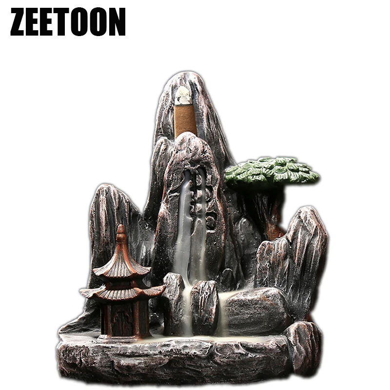Creative home Feng Shui Decoration smoke cersen ceramic Stone Buddha word Mountains and rivers blackflow incense burner
Creative home Feng Shui Decoration smoke cersen ceramic Stone Buddha word Mountains and rivers blackflow incense burner