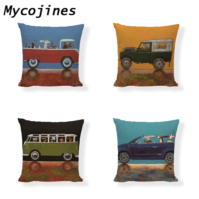 Наволочка для подушки с изображением далматинца 45*45 см|cushion cover|cushion cover patterncushion