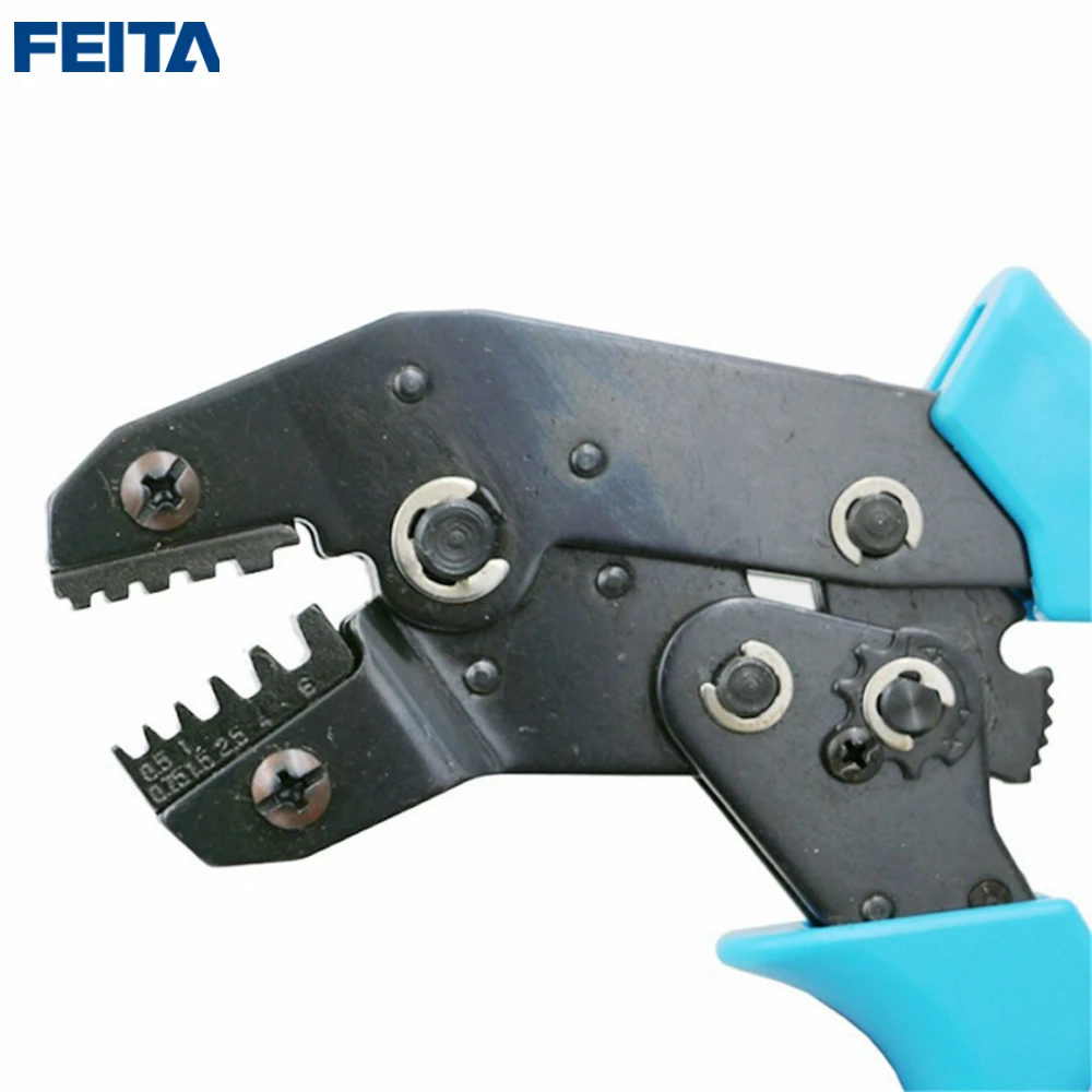 FEITA High-Carbon Steel Crimping Terminal Plier 0.5/0.75/1.5/2.5/4.0/6mm2 Crimper Terminal Wire Cable Clamp Crimper Press Tools
FEITA High-Carbon Steel Crimping Terminal Plier 0.5/0.75/1.5/2.5/4.0/6mm2 Crimper Terminal Wire Cable Clamp Crimper Press Tools