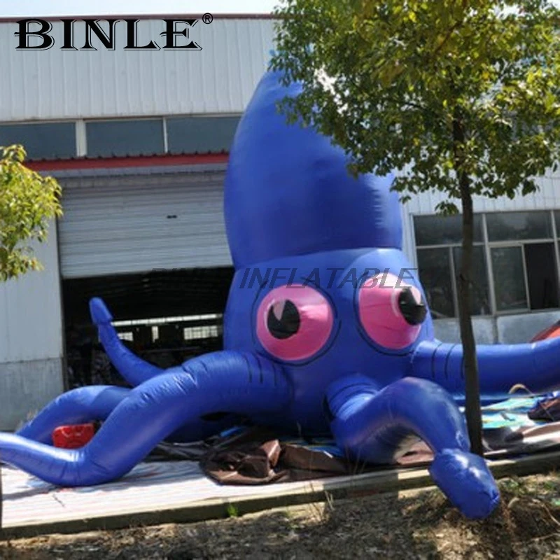Outdoor blue giant inflatable octopus with tentacles inflatable squid balloon for advertising
Outdoor blue giant inflatable octopus with tentacles inflatable squid balloon for advertising