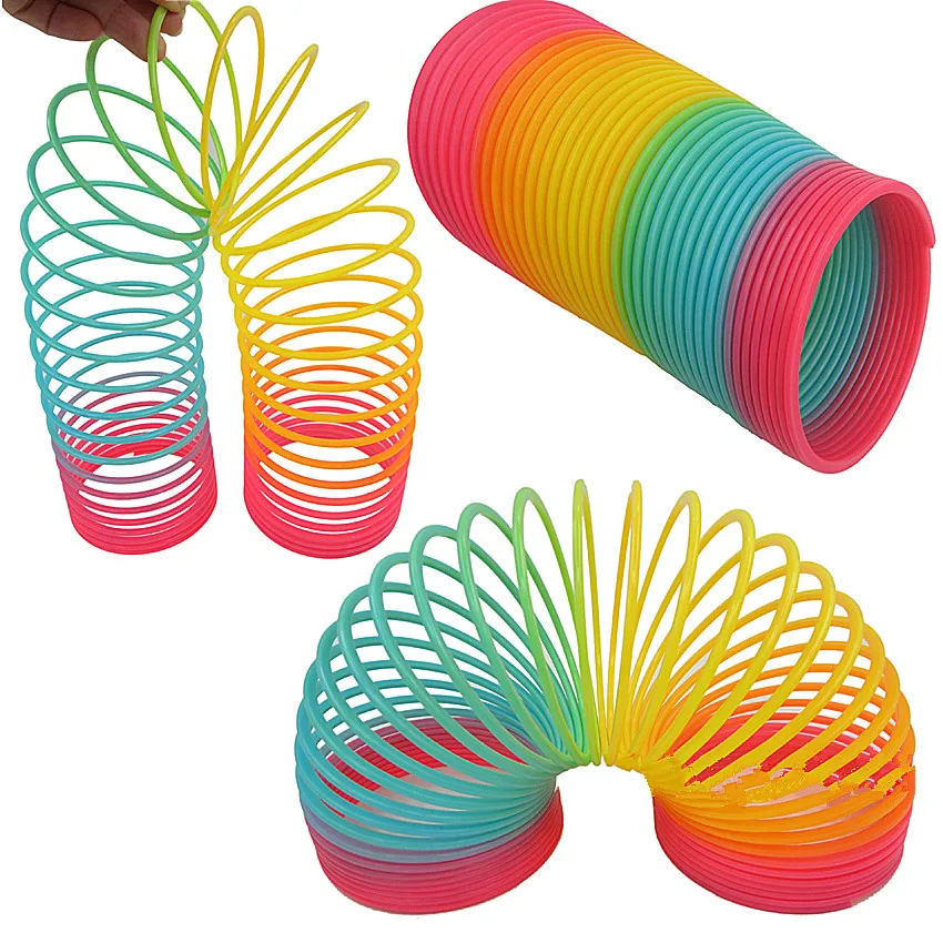 1pcs Rainbow Circle Funny Toys Early Development Educational Folding Plastic Spring Coil Children's Creative Magical Toys
1pcs Rainbow Circle Funny Toys Early Development Educational Folding Plastic Spring Coil Children's Creative Magical Toys