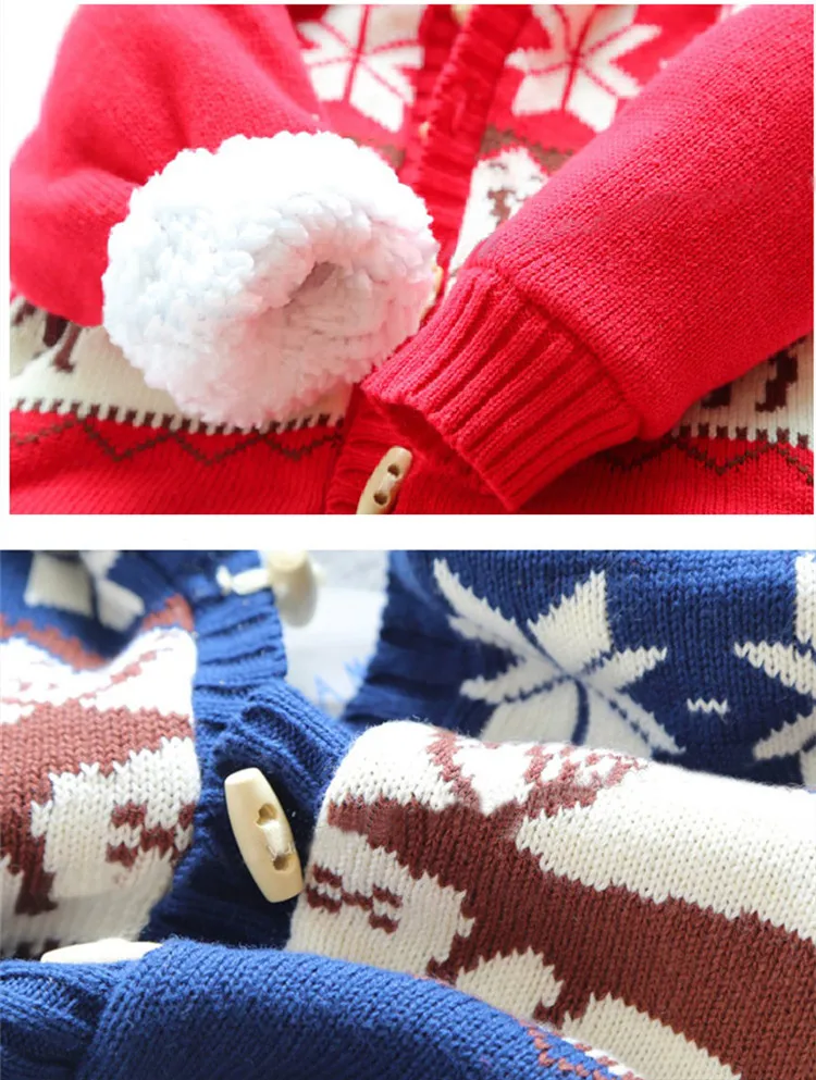 Baby Sweaters Christmas Reindeer Cardigan Jackets Children Fleece Lining Coats Kids Boys Girls Outwear Autumn Winter Clothing
Baby Sweaters Christmas Reindeer Cardigan Jackets Children Fleece Lining Coats Kids Boys Girls Outwear Autumn Winter Clothing