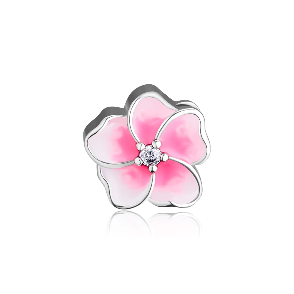 CKK 925 Sterling Silver Pink Peach Flower Charms Beads for Jewelry Making Fits DIY Bracelet Argent Women Accessories kralen
CKK 925 Sterling Silver Pink Peach Flower Charms Beads for Jewelry Making Fits DIY Bracelet Argent Women Accessories kralen