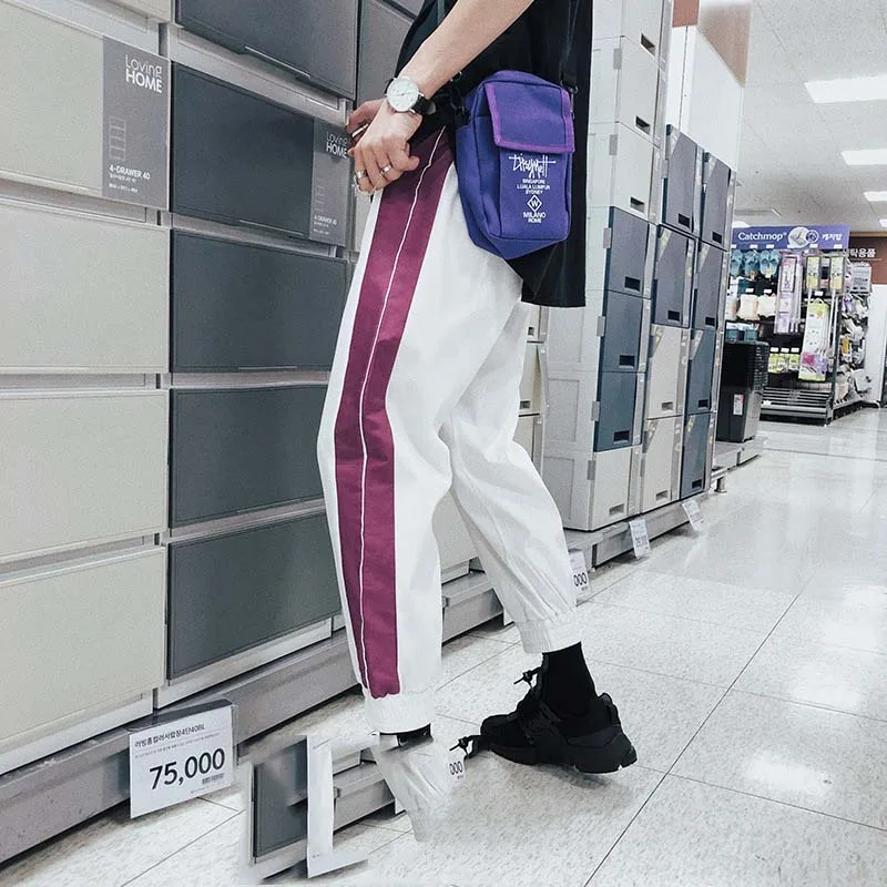 Outdoor 2021 Summer thin loose striped joggers running harem pants men elastic waist teenagers Drawstring trousers
Outdoor 2021 Summer thin loose striped joggers running harem pants men elastic waist teenagers Drawstring trousers